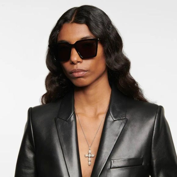 Saint Laurent SL474 001 BRAND NEW Sunglasses Black Square Unisex main image 9